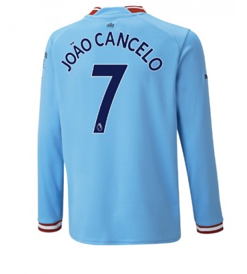 Manchester City Joao Cancelo #7 Hjemmedrakt 2022-23 Langermet